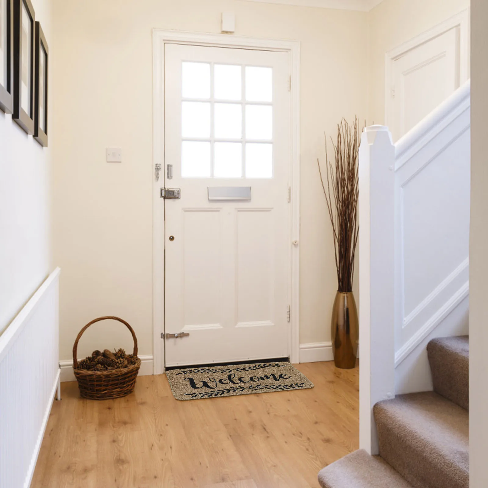 

Front Door Non-Slip Outdoor Welcome Mat Entryway Rug for Home Porch Kitchen Floor Entry Way Rug Front Door Mat