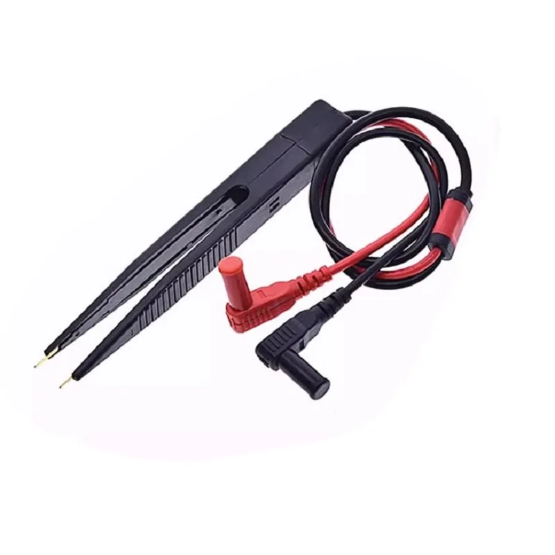 Multimeter Probe Patch Capacitor Inductor Probe LCR Patch Clamp SMD Test Pens Tweezer Type Test Clip