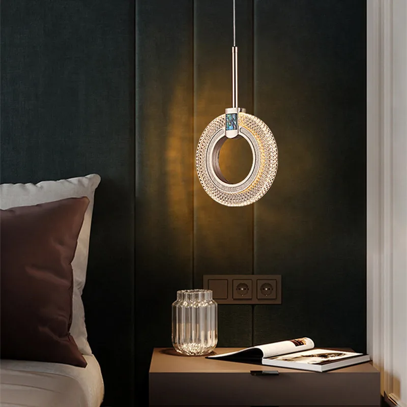 

Kitchen Lamp LED Pendant Light Room Ceiling Light Hotel Gold Chandelier lighting 12W LED Warm White Lights Include Bulb