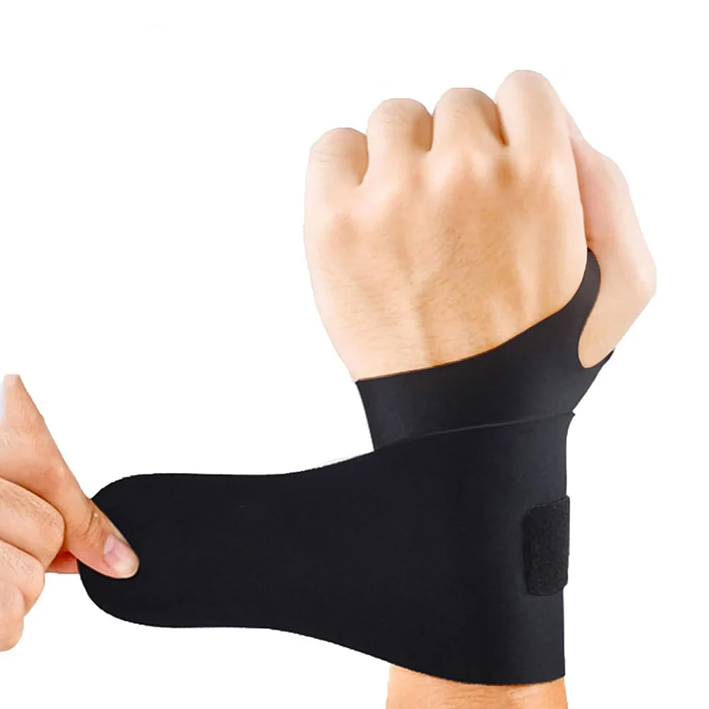 1Pcs Ultra-Thin Elastic Wrist Brace Wrist Wraps Breathable Nylon Sports Wristband Adjustable Wrist Support for Basketball Tennis
