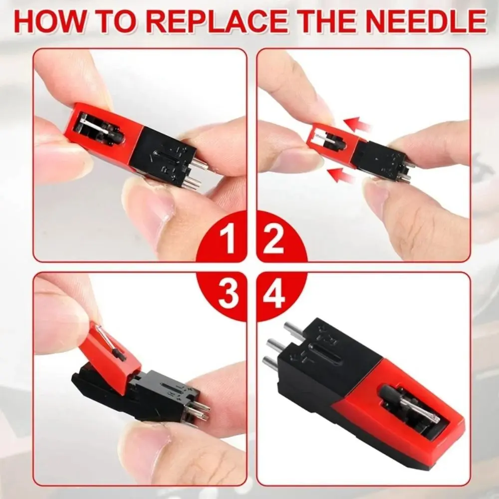 Retro Audio Turntable Stylus Universal Hi-Fi LP Records Tip Repairing Vinyl Record Player Stylus Records Accessories