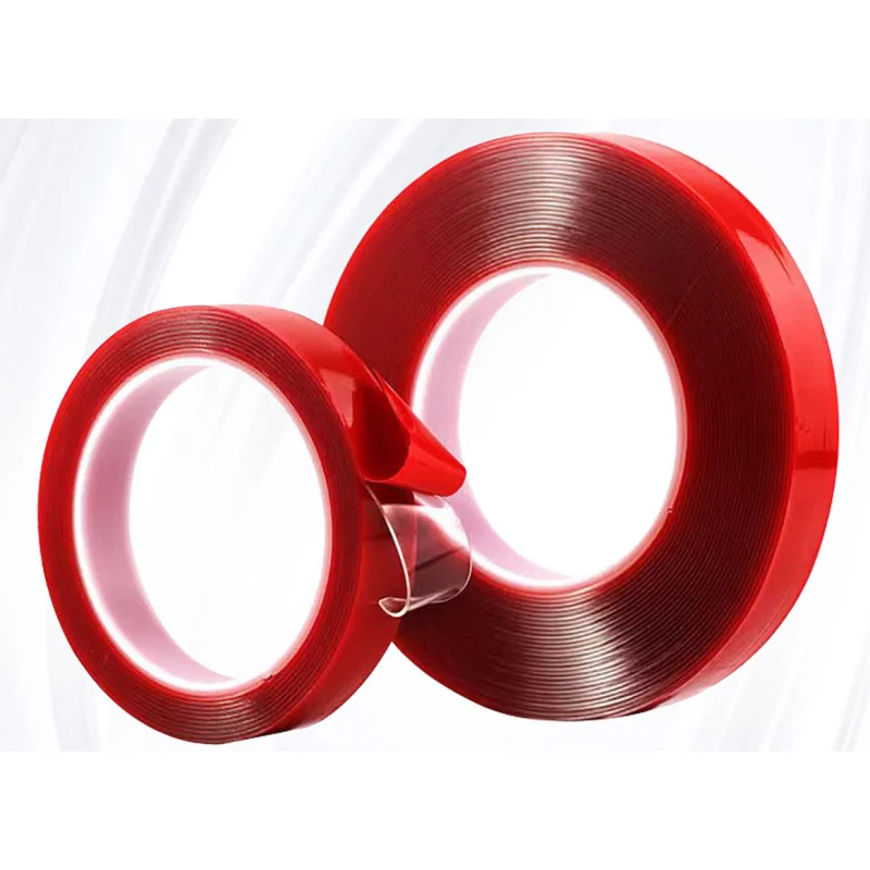 Cinta adhesiva de doble cara de silicona transparente para coche, adhesivo de alta resistencia sin rastros, productos vivos