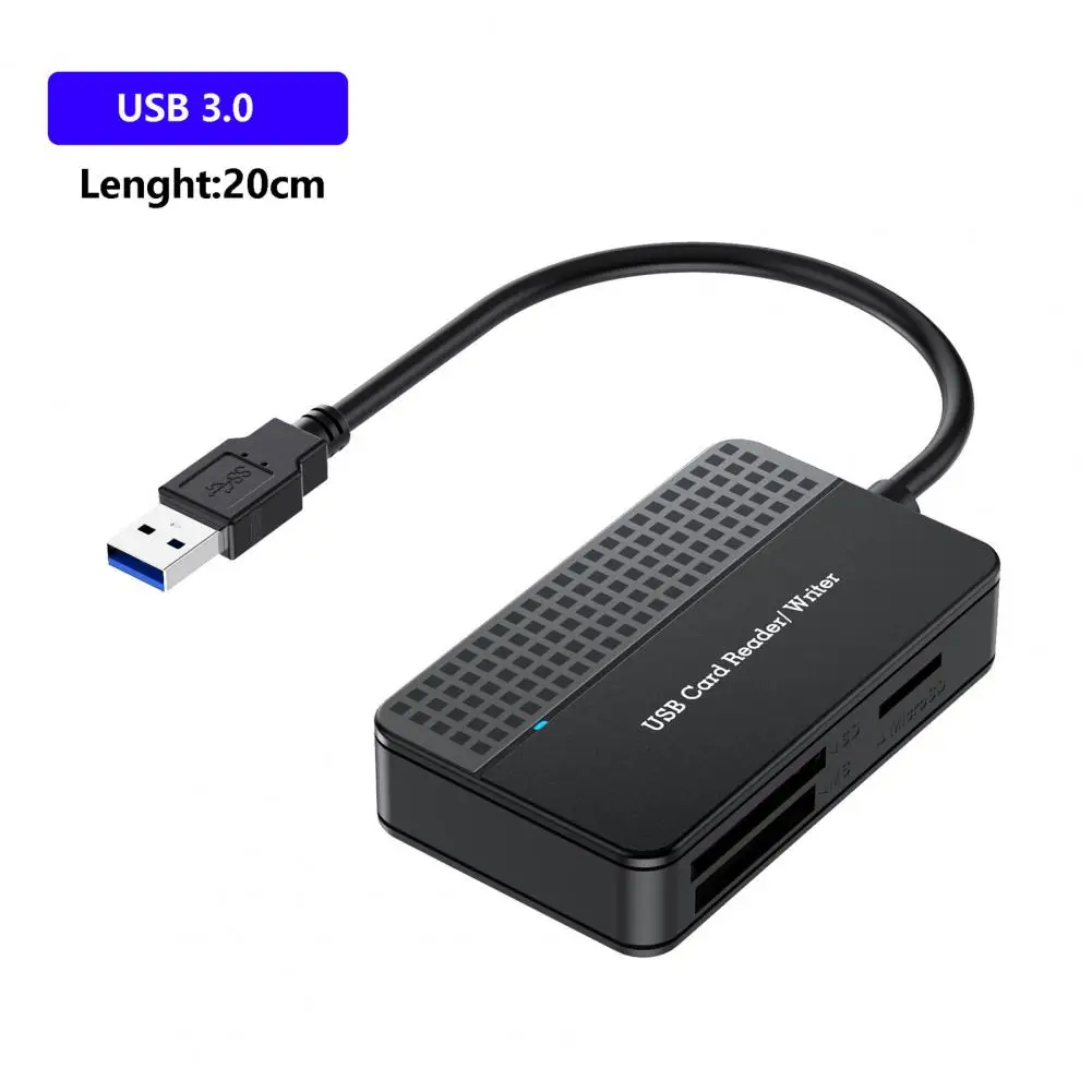 USB 3.0 Type C Multi 4 in 1 Camera Card Reader Memory Smart Card Reader Supports SD TF CF MS Flash Card Adapter Laptop