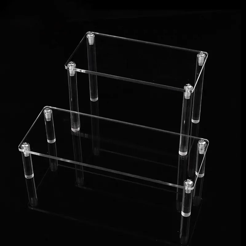 5/10/15/20cm High Single-Layer Clear Acrylic Display Shelf, Handbag Display Stand, Perfume And Toy Storage Rack, Jewelry Holder