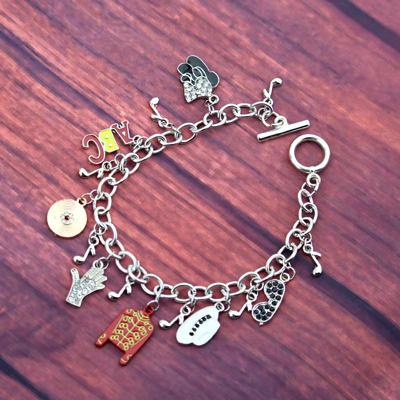 Michael Jackson Music Charm Bracelet New Arrival Infinity Bracelet Love Singer Bracelets For Fans Gifts Dropshipping