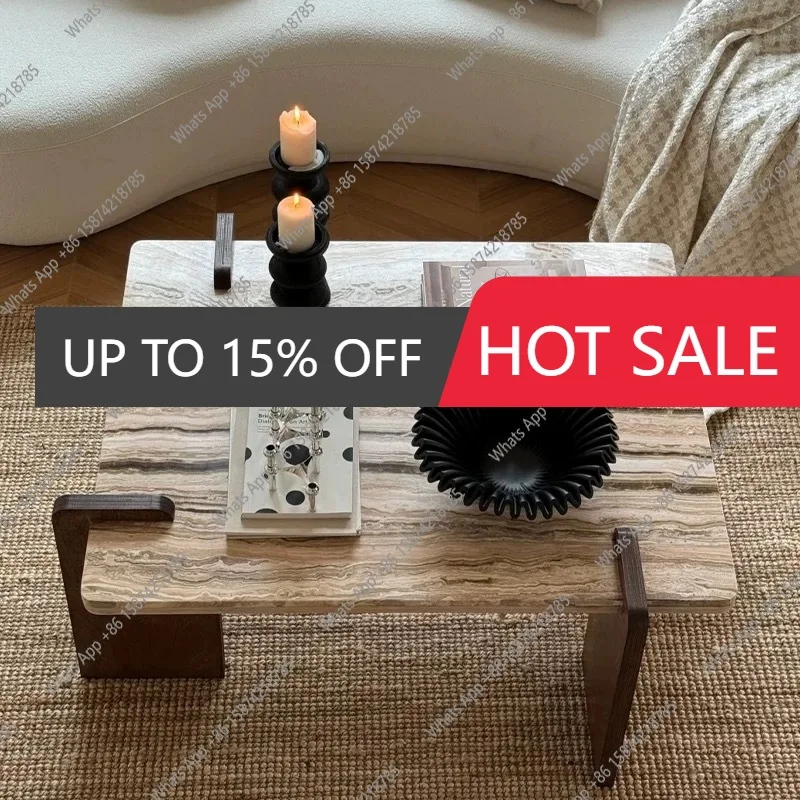 

S Organic Shape Marble Coffee Table, Handcrafted Irregular Living Room Centerpiece With Natural Stone Texture - Modern Art Decor