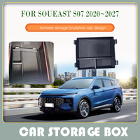 Car Storage Box For Soueast S07 Jetour X70 Plus VT9 Wallys Wolf 2020~2027 Waterproof Armrest Box Dashboard Cover Car Accessories