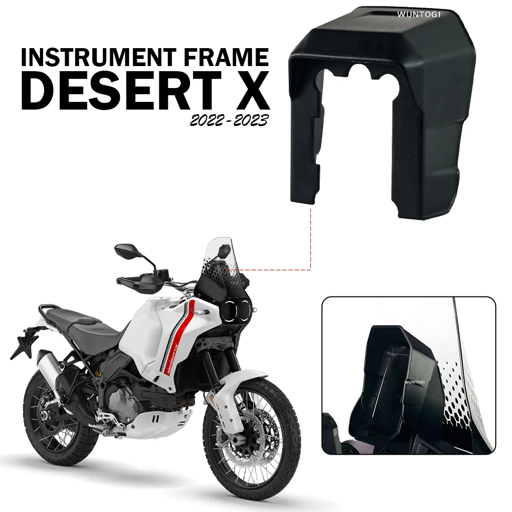 

2023 2022 Desert X Accessories Dash Surround Gauges Panel Cover Instrument Frame Glare Shield For Ducati Desert X DesertX