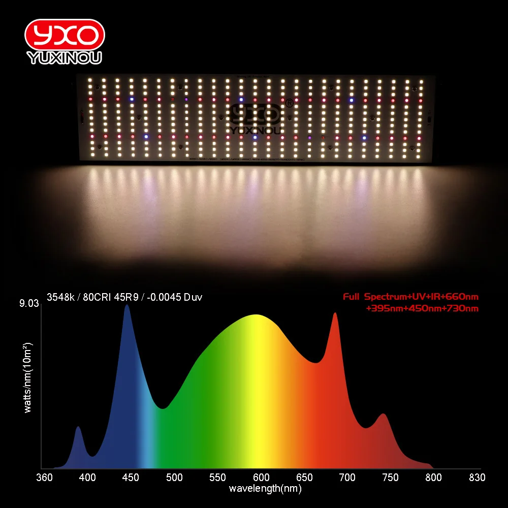 Imagem -03 - Quantum Led Grow Light Full Spectrum Phyto Lamp Plantas de Interior Mudas de Flores Vegetais e Blooming Lm301h 200w