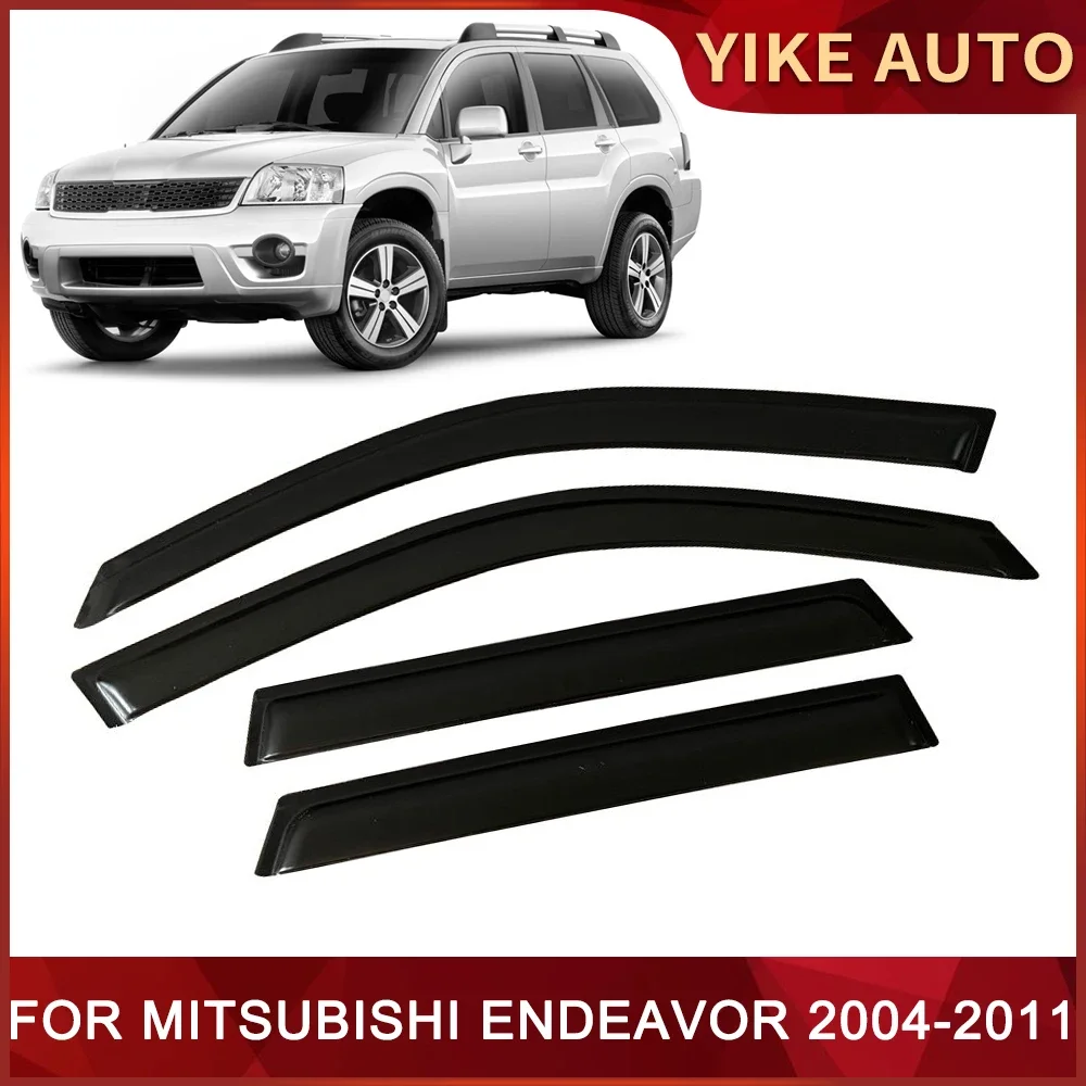 Window Visor for MITSUBISHI ENDEAVOR 2004-2011 Weathershied Door Visor Wind Sun Rain Guards Side Window Wind Deflectors