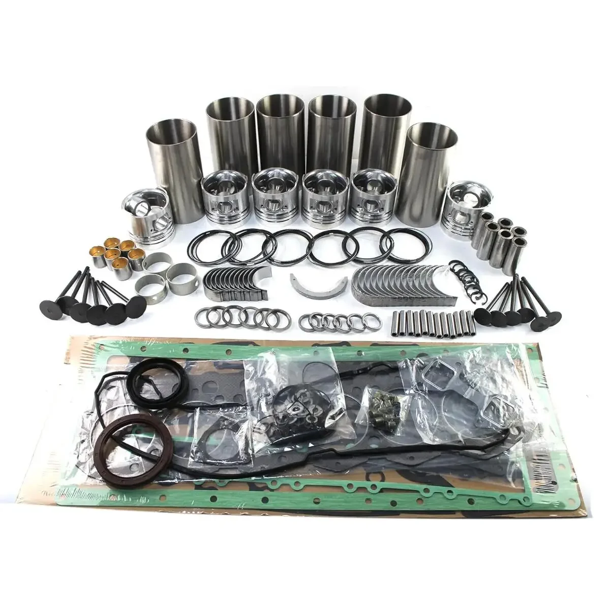 MSparts D6E Engine Overhaul Rebuild Kit With Valve Kit For Volvo D6E Engine EC200B EC210B EC160CL EC180CL EW160C EW180C EW210C