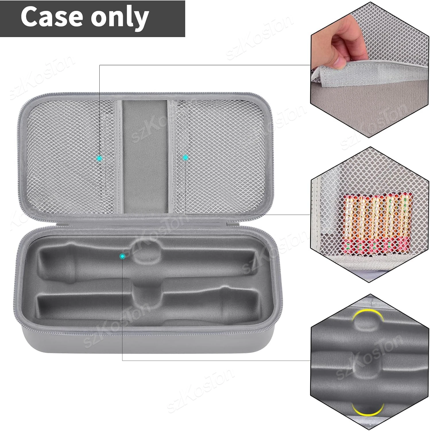Wireless Microphone Case for JBL PartyBox Wireless Two Microphone System Singing Karaoke Dual Mic Handheld Travel Storage Bag