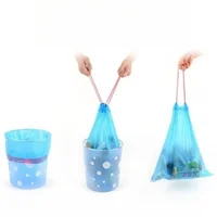 30/300pcs Portable garbage bag Thickened Garbage Bag Portable Household Disposable Trash Bags Kitchen accessories 4