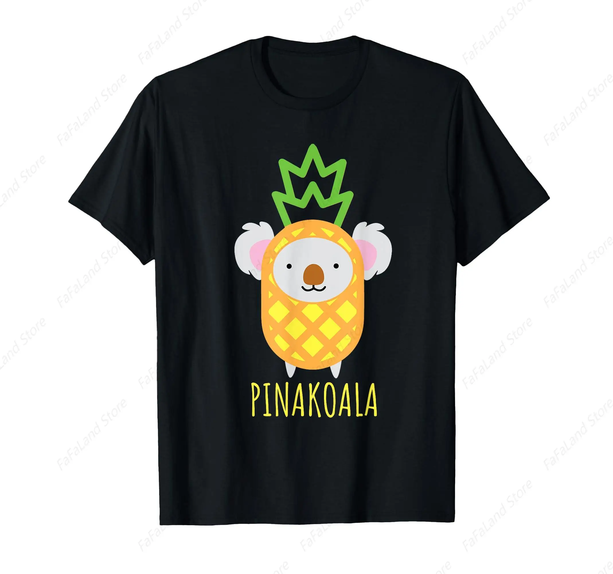 Funny Koala Bear Pineapple Colada T-Shirt for Men Women Cotton Summer Top Tee