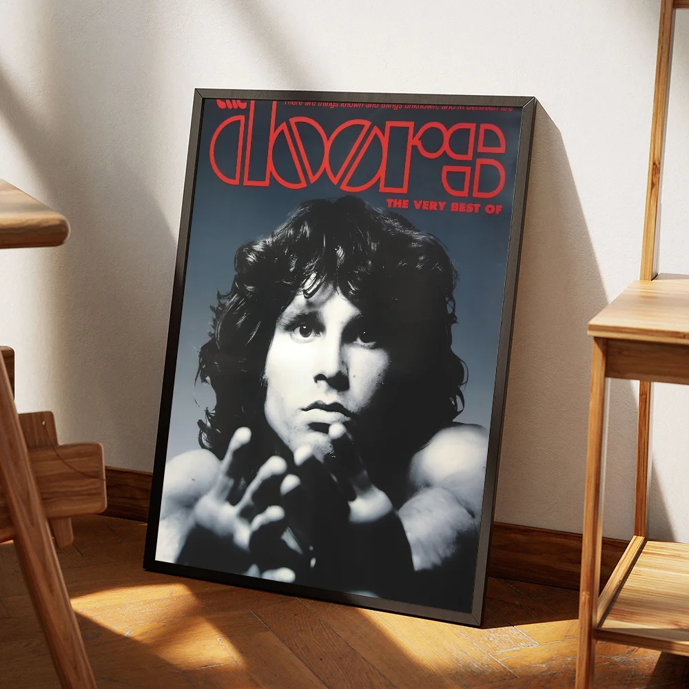ملصق T-The Doors Jim Morrison Singer لغرفة المعيشة وغرفة النوم والمقهى ديكور فني