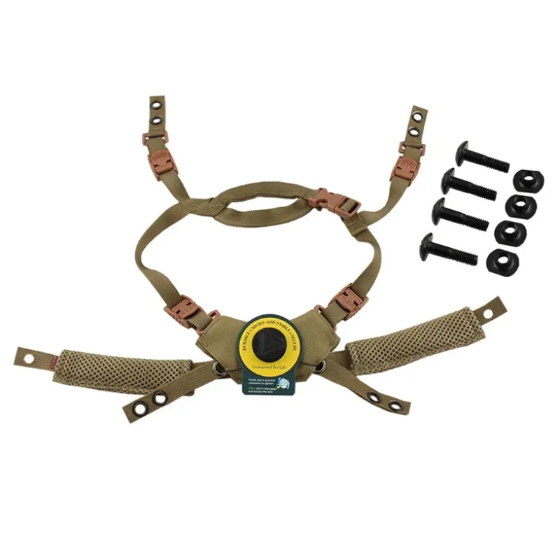 Tactical Helmet Suspension Strap Quick-adjustable Strap Suspension System with Internal Locking Strap Compatibility Fast Mich