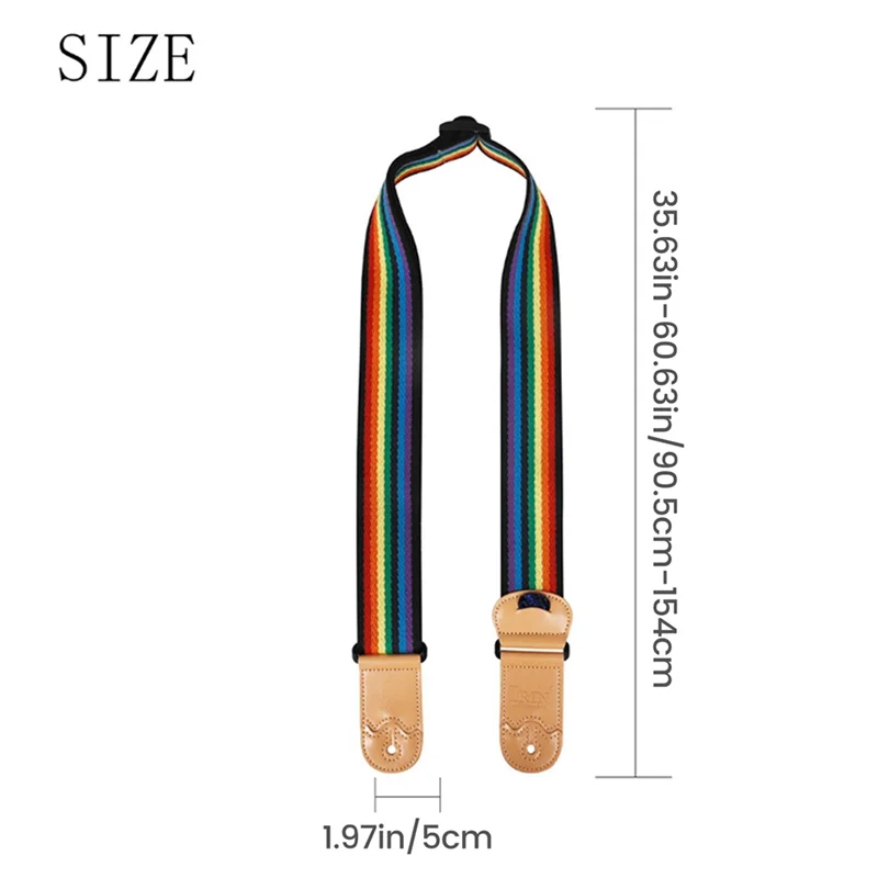 حزام جيتار SYDS قابل للتعديل مع حامل اللقطات، حزام جيتار صوتي كهربائي، وسادة كتف واسعة متينة