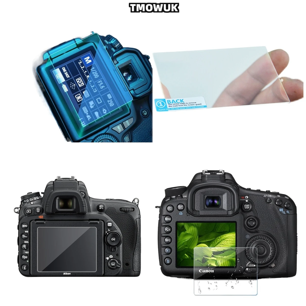 

For Nikon D7500 LCD Protective Film Tempered Glass 9H Hardness HD Clear Anti-Scratch Screen Protector