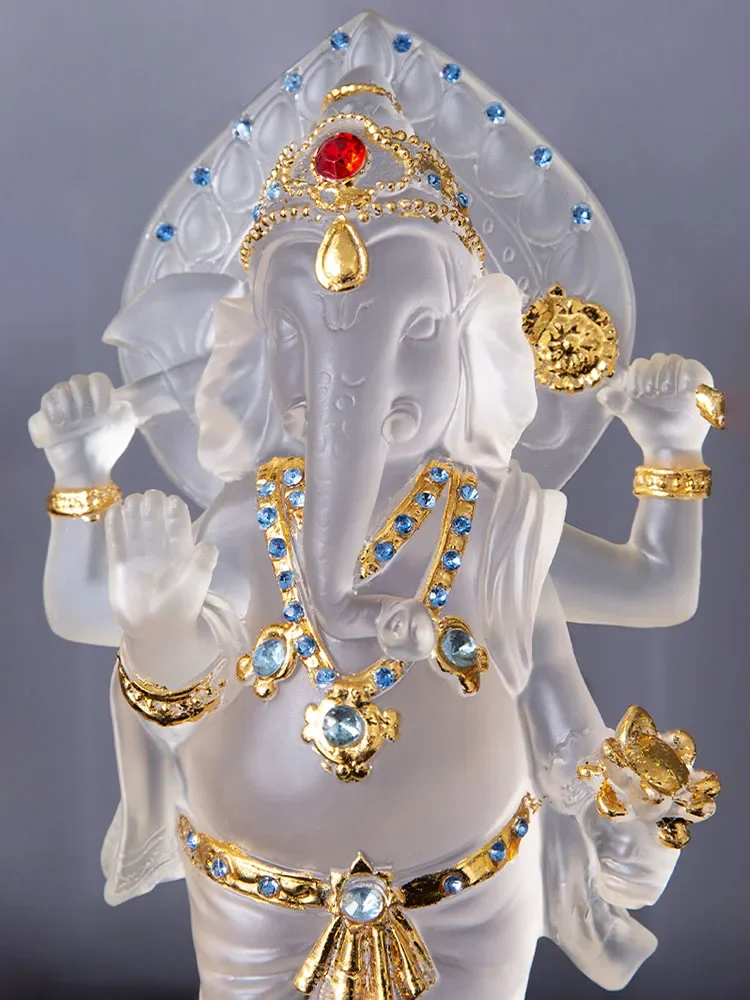Feng Shui Elephant Sculpture Buddha Decoration Home Accessories Figurines For Interior Home Decor Elephant Statue Room Decor