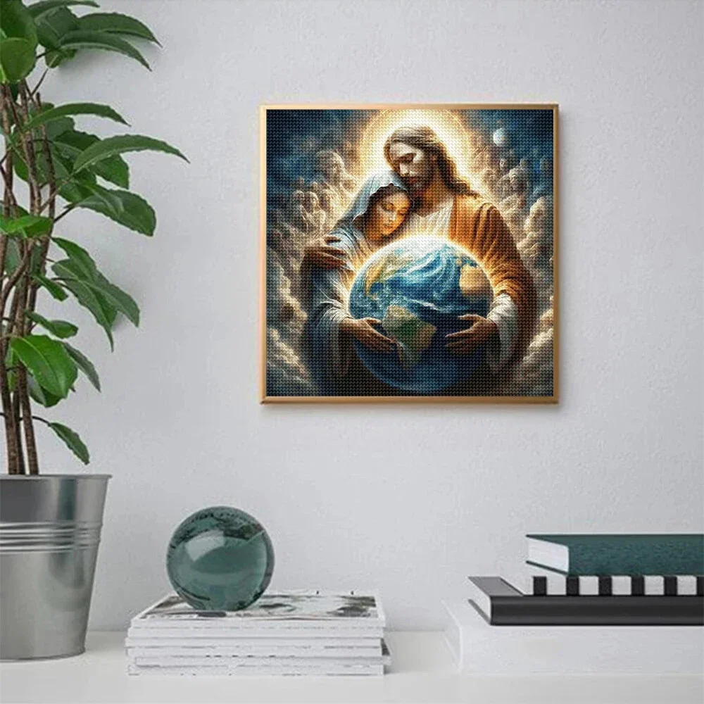 5D DIY Diamond Painting Portrait Jesus Full Diamond Mosaic Embroidery Religion Modern Home Decoration Handmade Gift