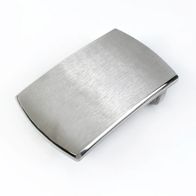 Deepeel 40mm czyste klamry paska ze stali nierdzewnej gładka klamra paski płócienne dla mężczyzn wypoczynek DIY skórzane rękodzieło akcesoria do dżinsów