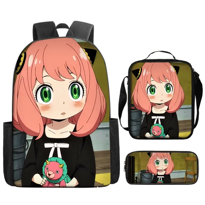 3 pz SPY X FAMILY Ania Anime zaino Anya Forger studente zainetto borsa a tracolla Cosplay bambini Kawaii borsa da viaggio regali per bambini