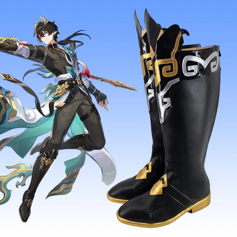 Honkai Star Rail Dan Heng Cosplay Stiefel Neue Haut Halloween Party für Frauen Männer Schuhe