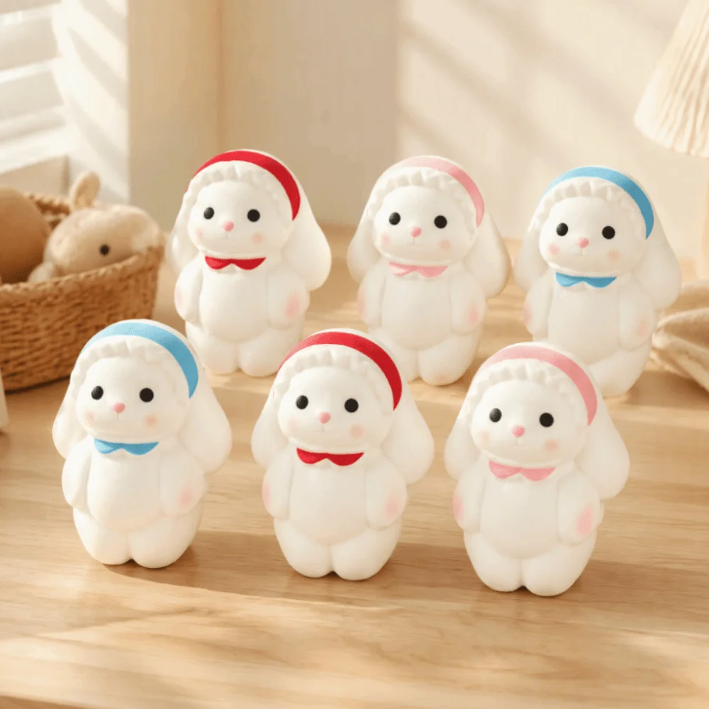 Slow Rebound Rabbit Squishy Toys Super Soft Slow Rising Bunny Squeeze Toys Cute Assorted Colors Rabbit Slow Rising Toys