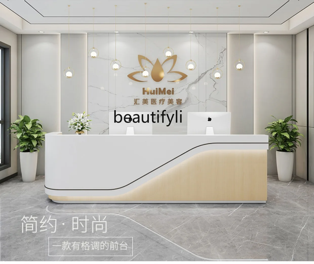 Beauty salon Bar Dental clinic Company front desk Reception desk checkout page Hair salon