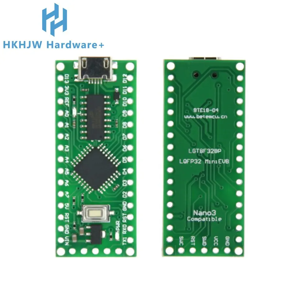 Compatible With LGT8F328P-LQFP32 MiniEVB TYPE-C MICRO USB ATMEGA328 Nano V3.0 LGT8F328P CH9340C / HT42B534-1 SOP16 For Arduino