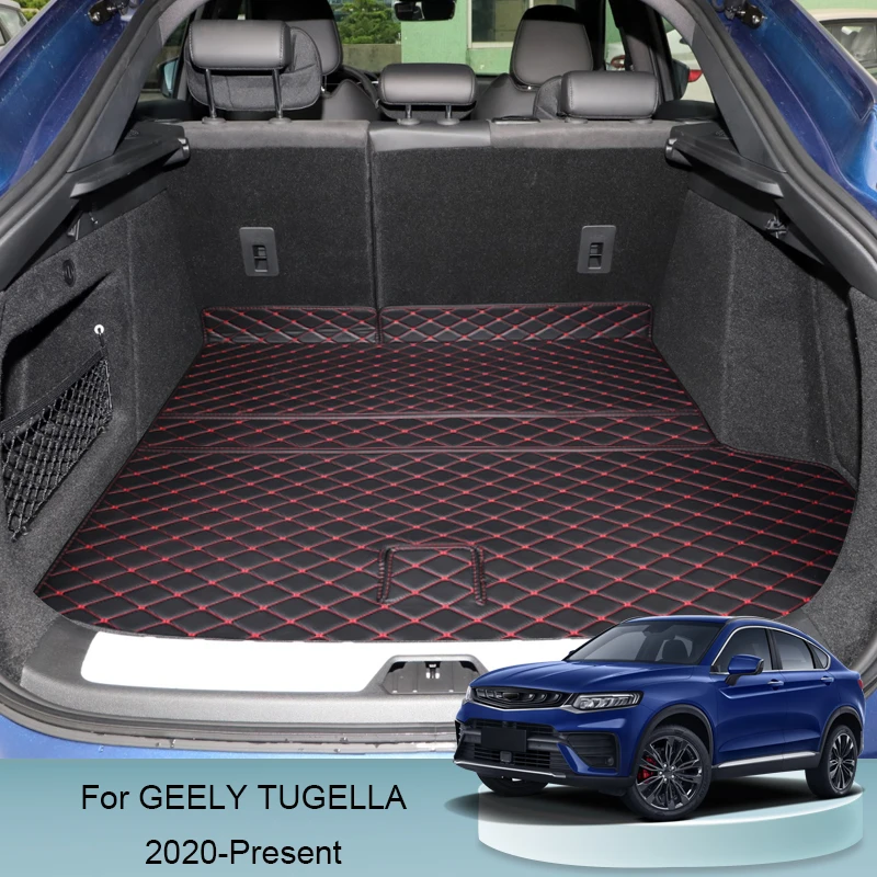 1pc Car Trunk Mat For Geely Tugella 2020-2025 сетка в багажник авто коврики для автомобиля Cargo Liner Accessories Para Auto