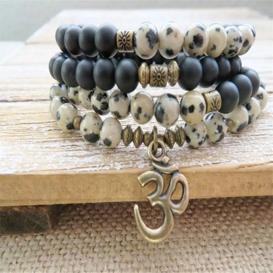 

6mm Black agate Stone 108 Beads Gemstone Mala Bracelet Natural stone Stone Hand Yoga Prayer Women Spiritual Gemstone Chakra