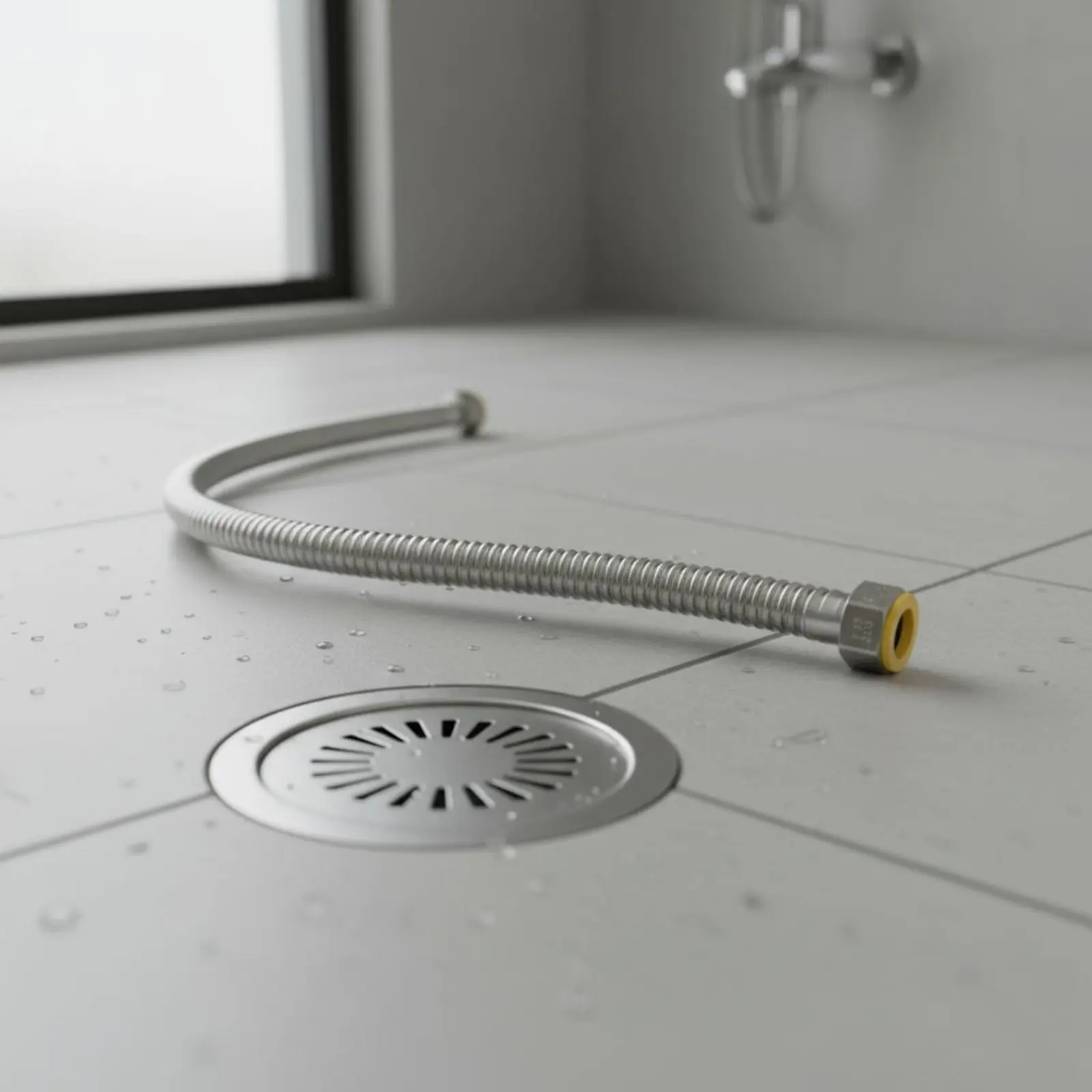 Corrugated Inlet Hose Long-Lasting Corrugated Water Heater Hose Plumbing Hardware High Pressure for Bathroom