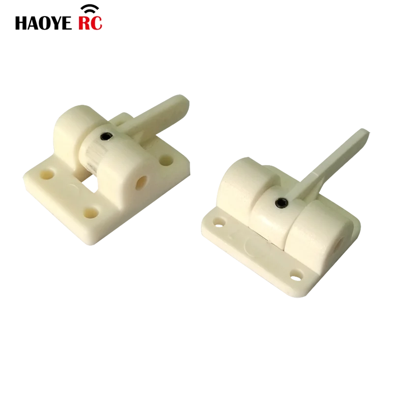 2 Sets 4MM Landing Gear Front Wheel Steering 2/3 Holes Steering Arms+Mounts For RC Airplanes Parts Electric Planes Foam Model