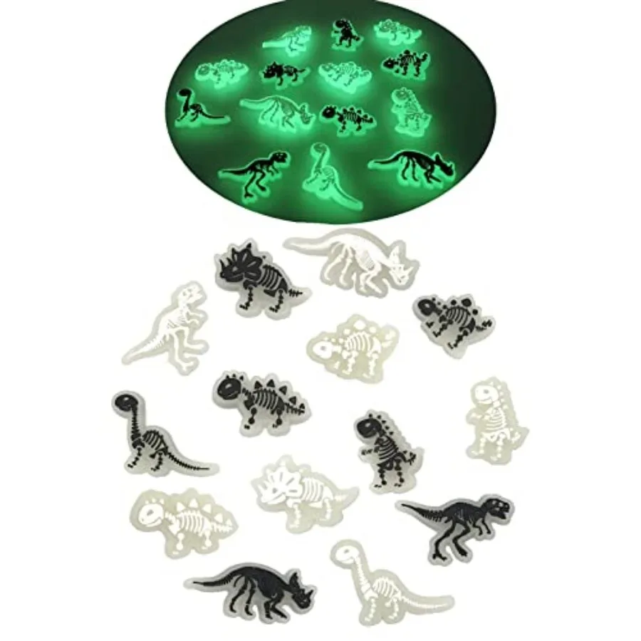 

14PCS luminous Dinosaur Charms Decoration for Shoe, charms for boys Decoration for Shoe, Bag, Bracelets Dinosaurs Themed Party