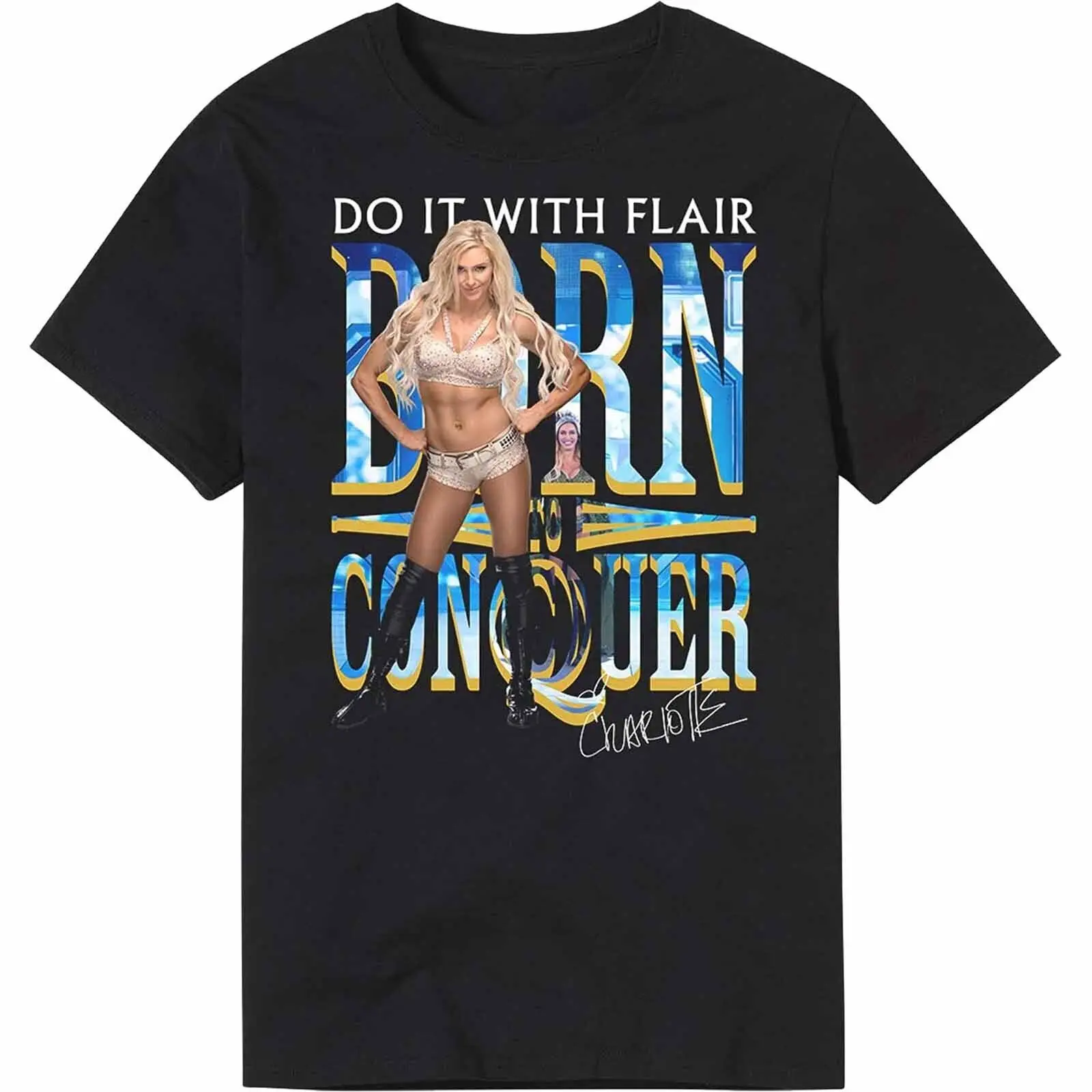 Charlotte Flair Born To Conquer Shirt Classic Black Unisex S-5XL NE2665