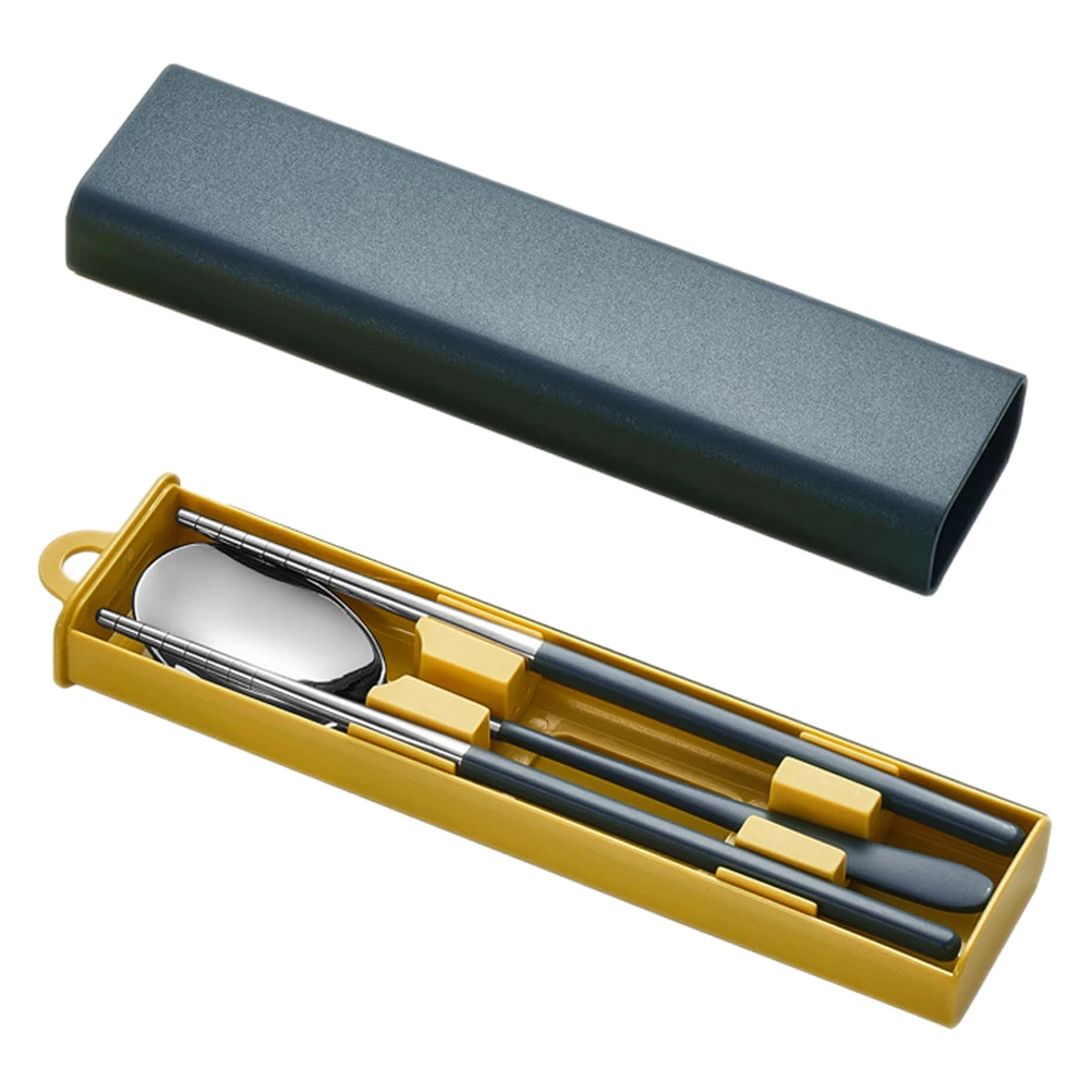 

1 Set Stainless Steel Tableware Kit Portable For Camping Picnic Outdoor Dining Reusable Cutlery Flatware Kitchen Essentials