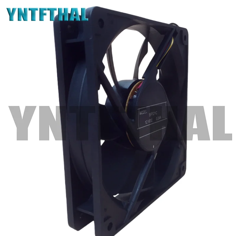 SFF21C E895C DC 12V 0.24A 2100RPM 12CM 120*120*25MM 3 Wires  Cooling Fan