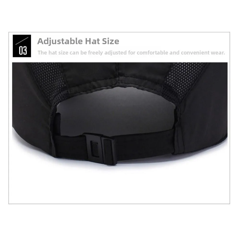 Mountain Printed Quick Dry Baseball Cap Adjustable Extended Brim Lightweight Running Hat UV Protection Outdoor Sport Cap