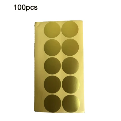 100pcs 45mm Stickers Laser Golden Blank Labels Decor Embossing Stamp Gift Box Packag Seal Packag for Gift Scrapbook Sticker