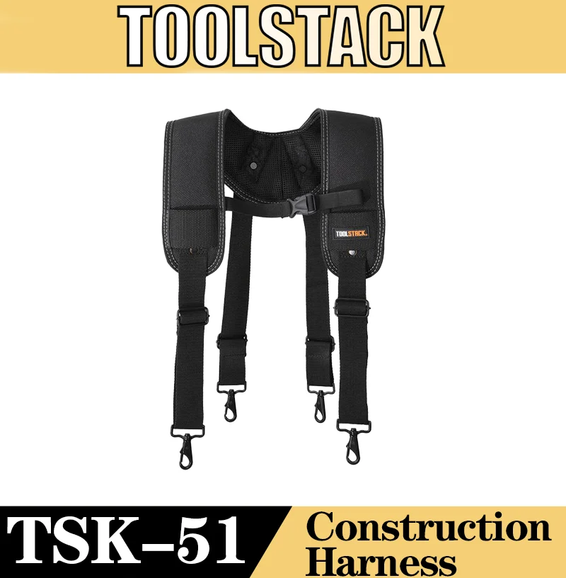 toolstack-ストラクチャーショルダーストラップ、高品質調節可能なショルダーストラップ、ワークストラップ、多機能ツールタクティカルベスト