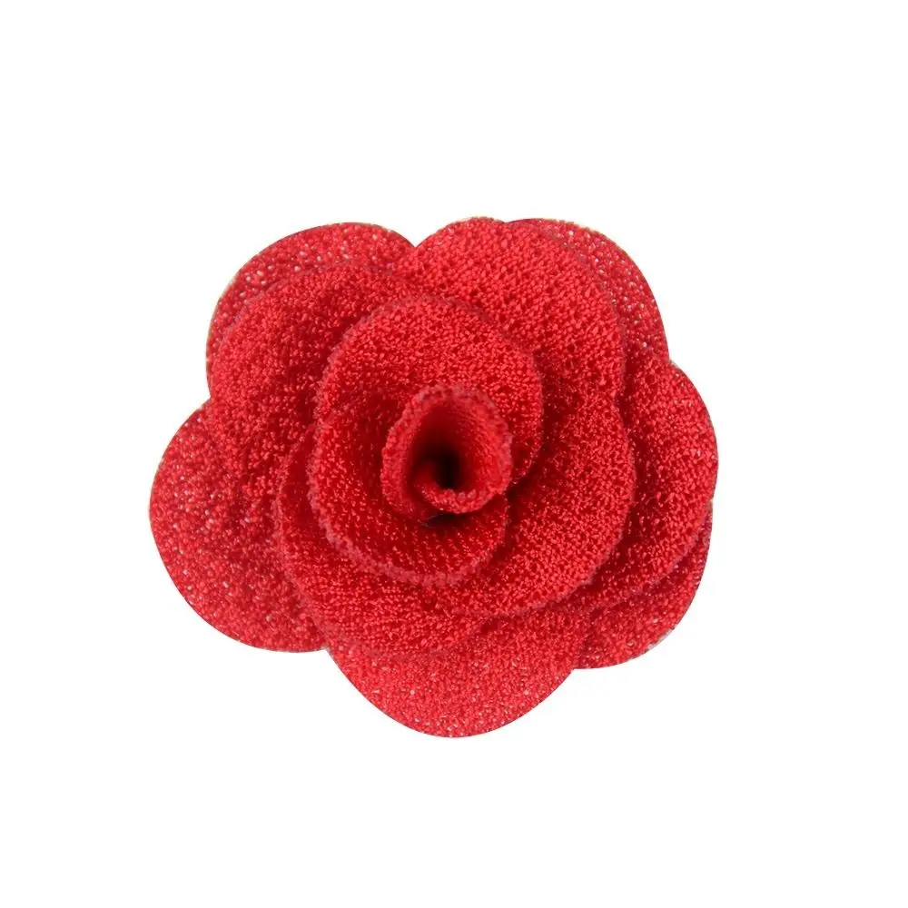 20PCS Charming Mesh Mesh Rose Flower 30mm 9 Colors Applique for DIY Soft Hair Clips Clothes Hair Hat Shoes