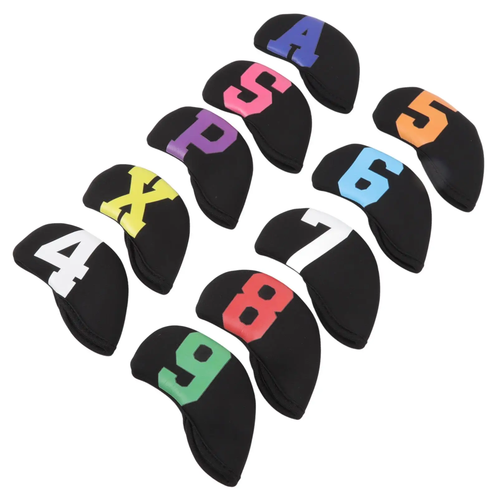 Universal Iron Headcover Set - Anti-Scratch Neoprene Club Covers, Easy Cleaning & Perfect Fit for Golf Competitions