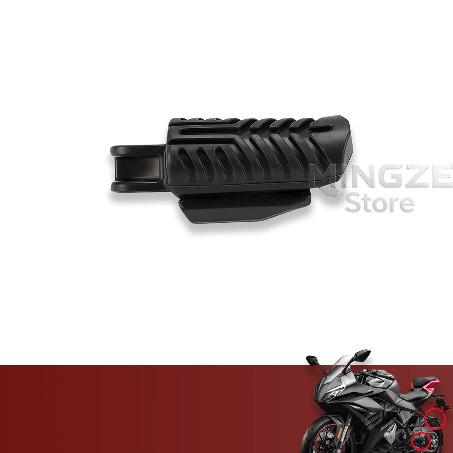 دراجة نارية الجبهة الخلفية مجموعة مسند القدمين عدم الانزلاق الدواسات الراحة أوتاد القدم جبل عدة ل CFMOTO 250SR 300SR CF250-6 MY22 CF250SR sr250 #6