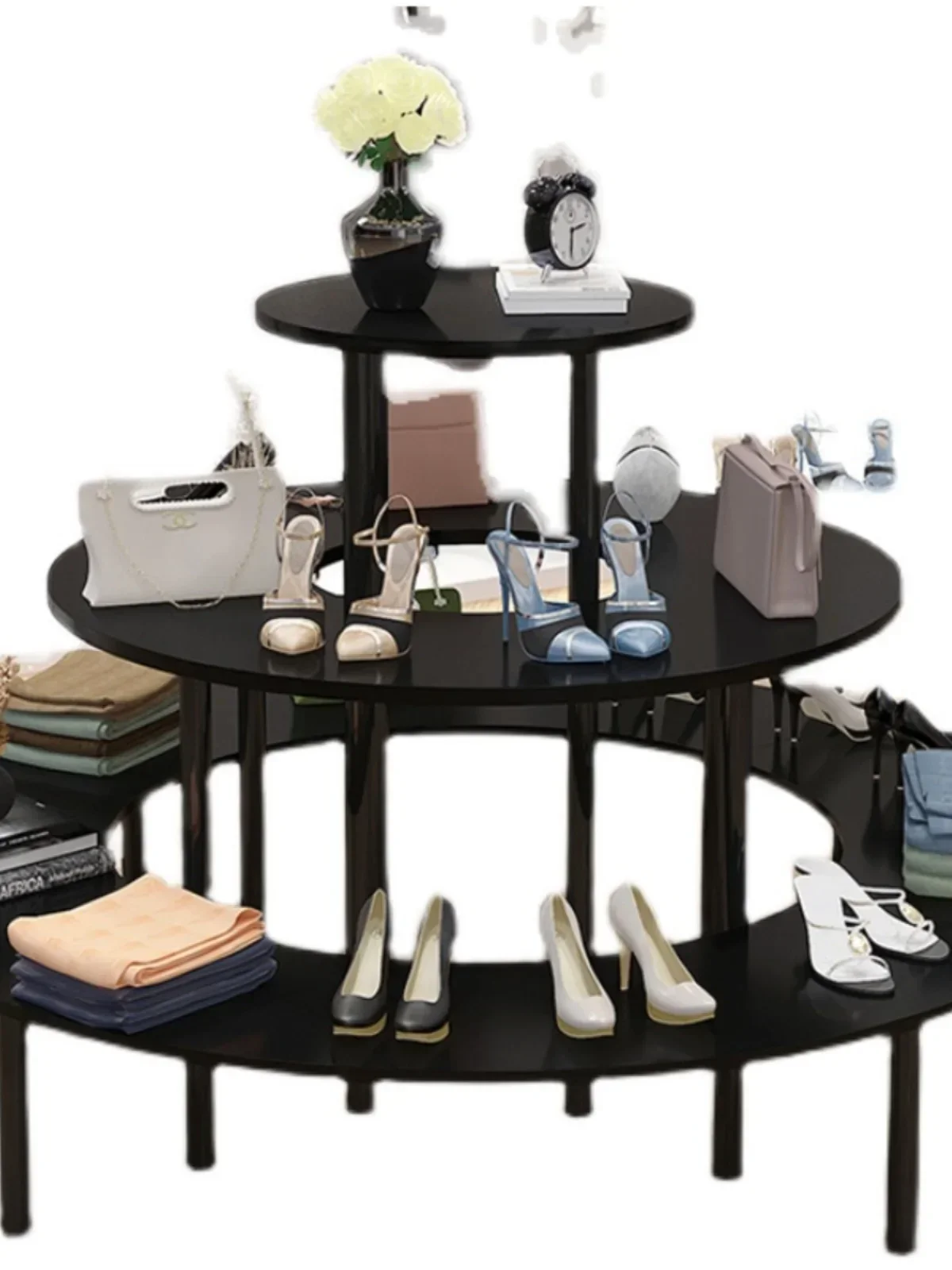 

Nakajima showcase round showcase bags shoes cosmetics gifts maternity products display shelves