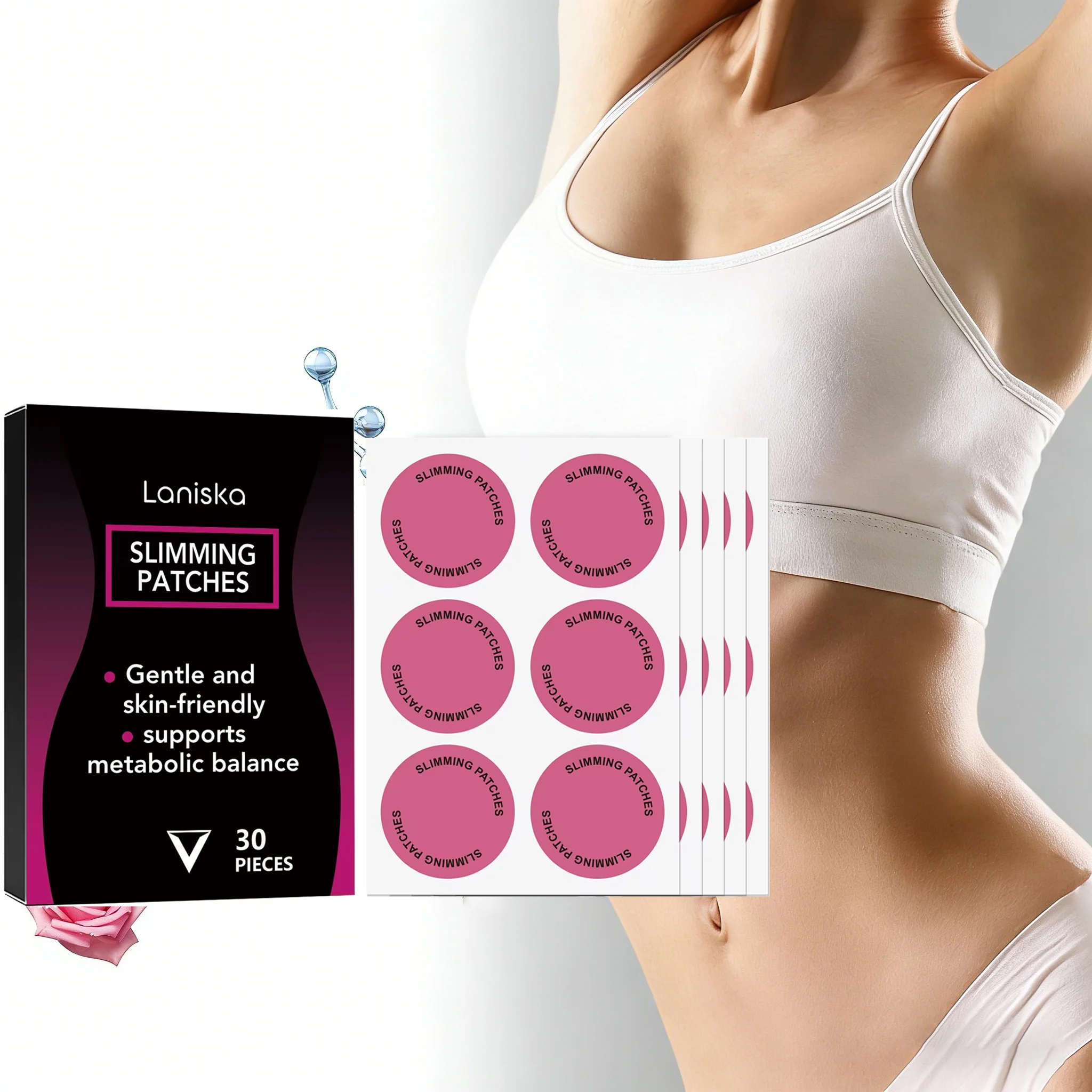 30~120pcs Weight Loss Patches Fat Burning Regulates Appetite Metabolic Balance Improve Stomach Body Slimming Shaping Stickers
