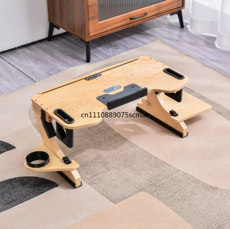 

Home Lazy Bed Dining Table Dormitory Study Folding Office Desk Multi Functional Notebook Learning Tool