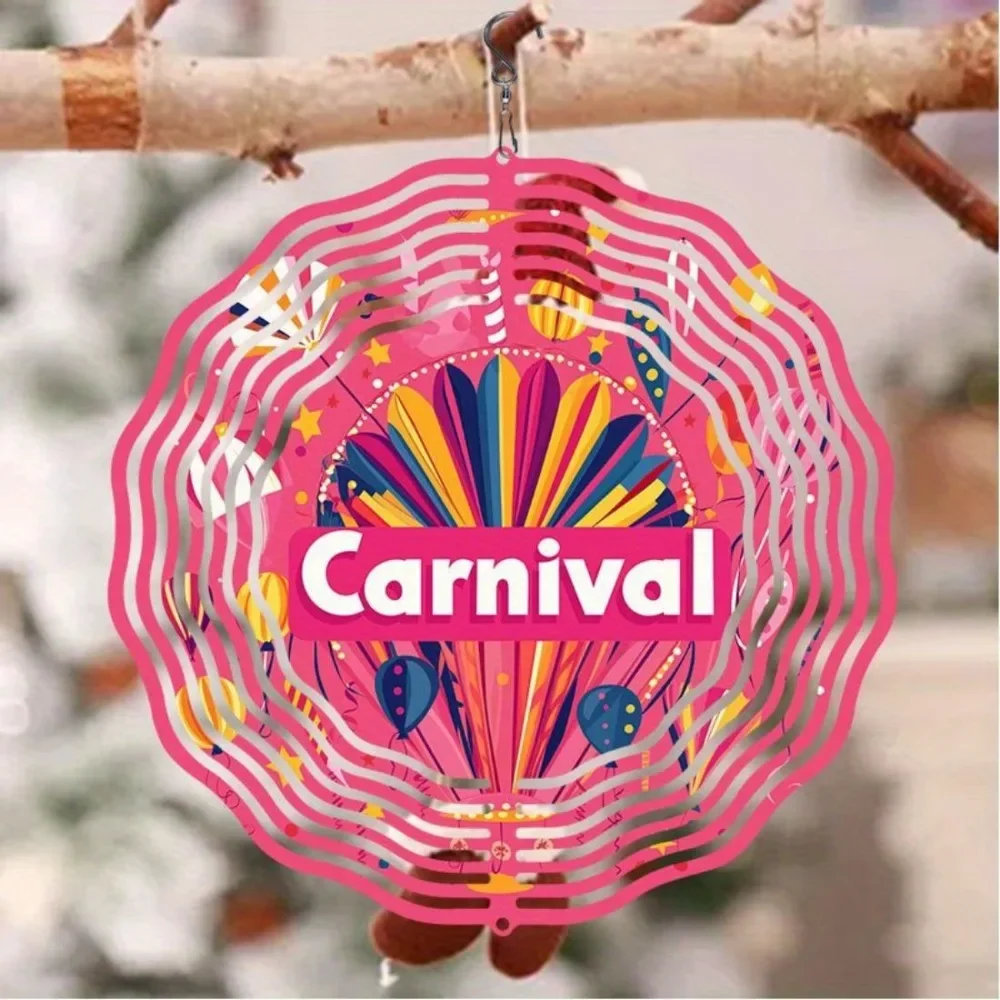 CIFBUY 3D Mandala Windspiel Rotierendes Kunstdekor Gartenklingel Outdoor Hof Terrasse Hängedekoration Zuhause Hof Dekoratives Geschenk
