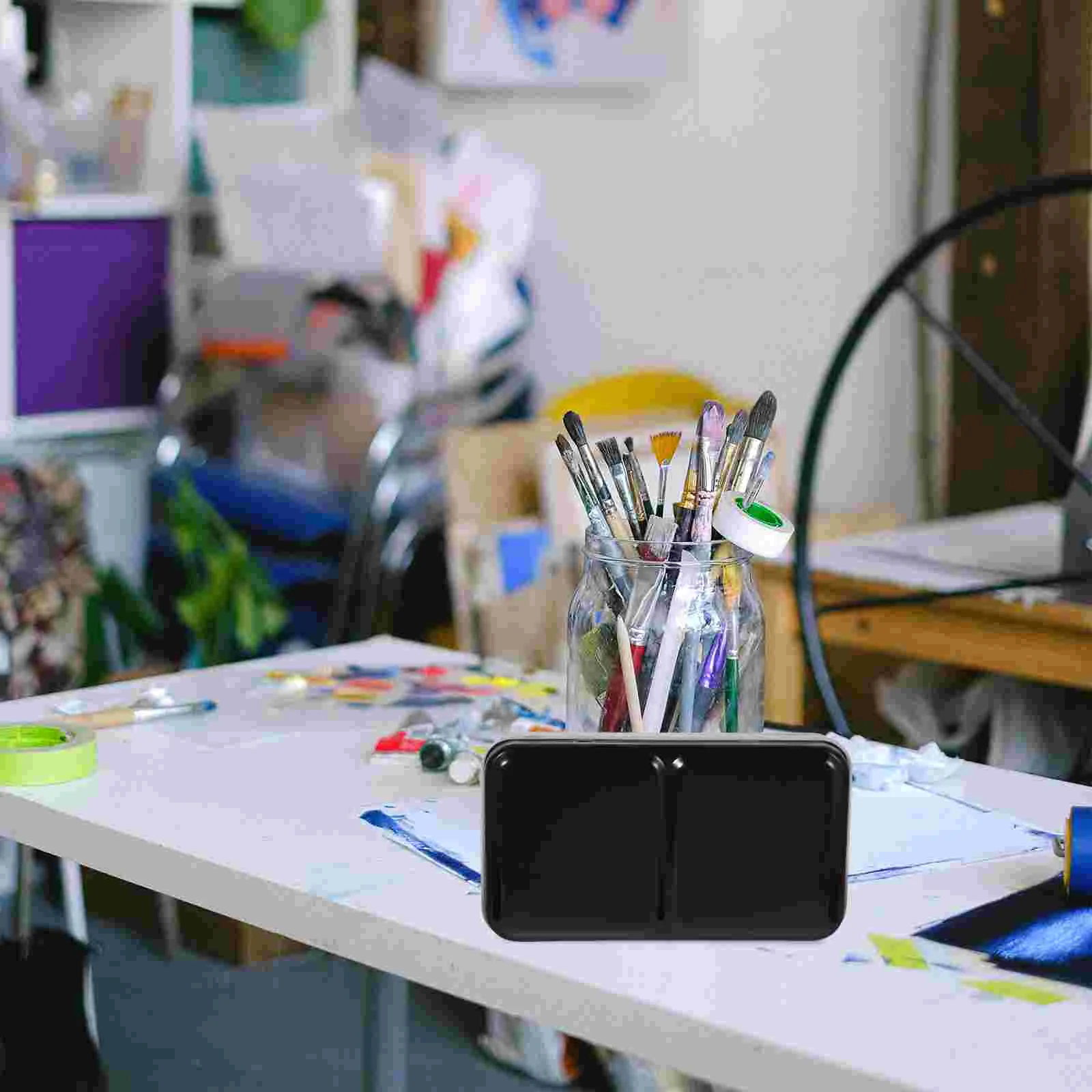 

Пустая коробка для акварели, чехол для принадлежностей для художников, лоток для хранения банок, многоразовая палитра, твердый пигмент