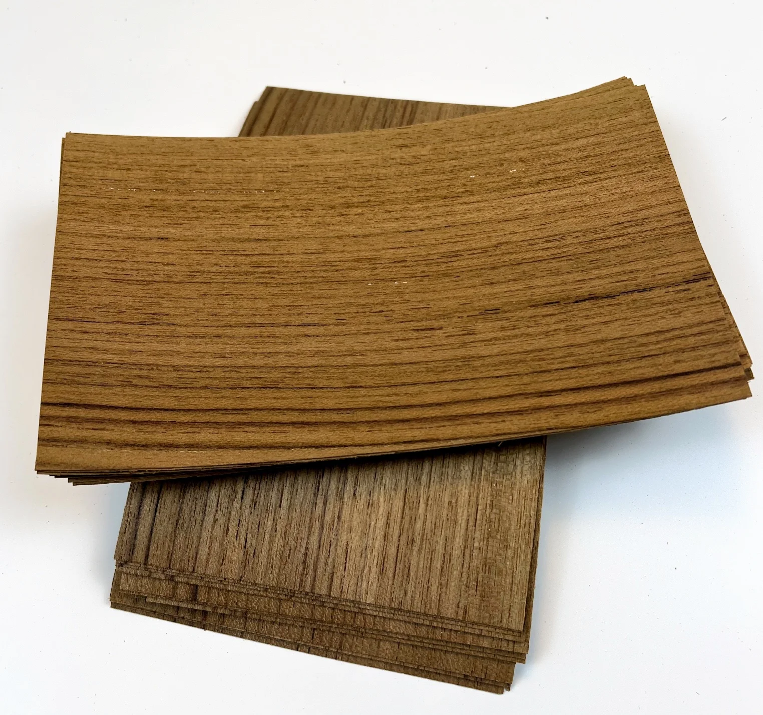 10pcs/lot  Length:200x120mm Thickness:0.3-0.5mm Natural Teak Wood Chips Thin Veneer Sheets Diy Speaker Veneer Peel